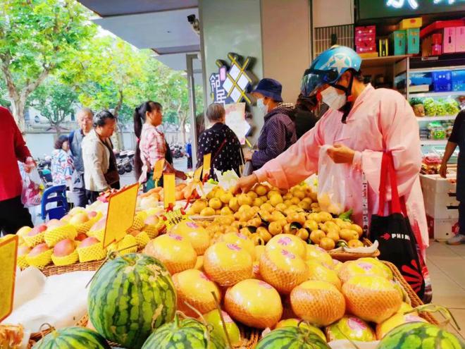 天博电竞网站秋季生果巨额登岸长宁美天菜场(图3)